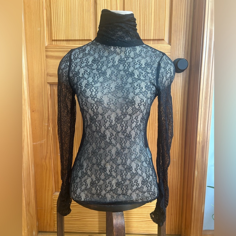 Zara Black Lace Long Sleeve